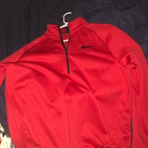 Red Nike Pullover Dri Fit